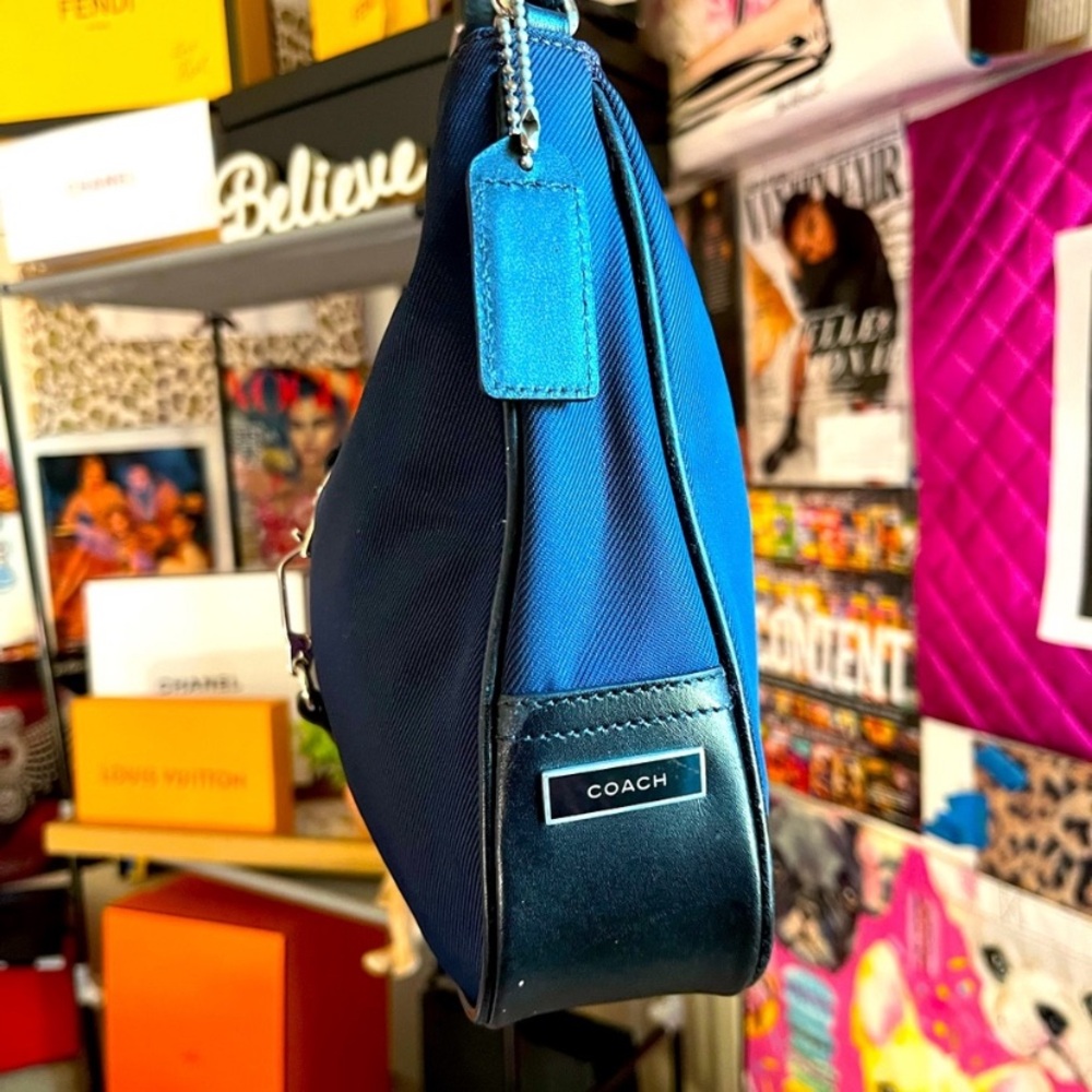 COACH LEATHER TRIMMED SHOULDER BAG - Picture 3 of 8
